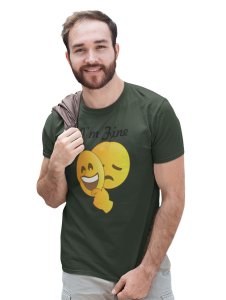 Hidden Feeling Emoji T-shirt (Green) - Clothes for Emoji Lovers -Foremost Gifting Material for Your Friends and Close Ones