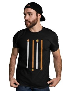 Vertical Bar Printed T-shirt - Clothes for Emoji Lovers - Suitable for Fun Events - Foremost Gifting Material for Your Friends and Close Ones