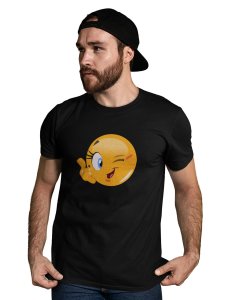 Blink a Wink Emoji T-shirt - Clothes for Emoji Lovers - Suitable for Fun Events - Foremost Gifting Material for Your Friends and Close Ones