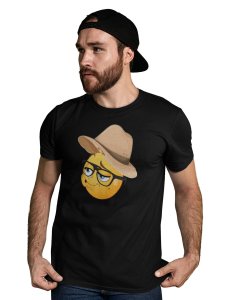 Pouting Emoji with Hat Printed T-shirt - Clothes for Emoji Lovers - Suitable for Fun Events - Foremost Gifting Material for Your Friends and Close Ones