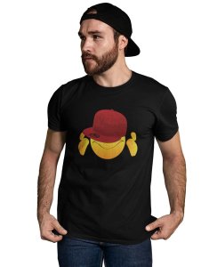 Eyes Covered with Cap Emoji T-shirt - Clothes for Emoji Lovers - Suitable for Fun Events - Foremost Gifting Material for Your Friends and Close Ones