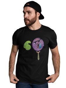 Strong Man in Violet Emoji T-shirt - Clothes for Emoji Lovers - Suitable for Fun Events - Foremost Gifting Material for Your Friends and Close Ones