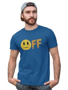 Mood off Emoji T-shirt (Blue) - Clothes for Emoji Lovers - Suitable for Fun Events - Foremost Gifting Material for Your Friends and Close Ones