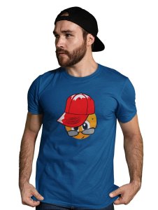 Peek a Boo Emoji T-shirt (Blue) - Clothes for Emoji Lovers - Suitable for Fun Events - Foremost Gifting Material for Your Friends and Close Ones