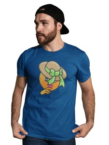 Shy Emoji T-shirt (Blue) - Clothes for Emoji Lovers - Suitable for Fun Events - Foremost Gifting Material for Your Friends and Close Ones