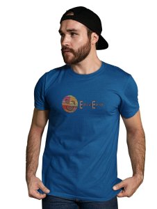 Ethnic Emoji with Patterns Printed T-shirt (Blue) - Clothes for Emoji Lovers - Suitable for Fun Events - Foremost Gifting Material for Your Friends and Close Ones