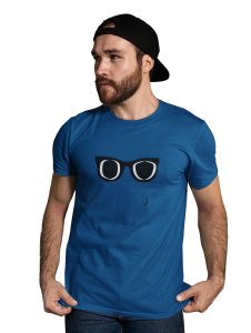 Black and White glasses Emoji Printed T-shirt - Clothes for Emoji Lovers - Suitable for Fun Events - Foremost Gifting Material for Your Friends and Close Ones