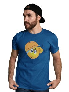 Engineer Emoji T-shirt (Blue) - Clothes for Emoji Lovers - Suitable for Fun Events - Foremost Gifting Material for Your Friends and Close Ones