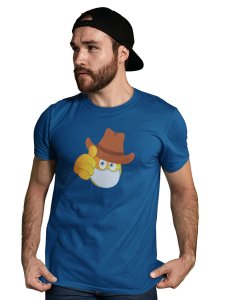 Mask is Compulsory Emoji T-shirt (Blue) - Clothes for Emoji Lovers - Suitable for Fun Events - Foremost Gifting Material for Your Friends and Close Ones