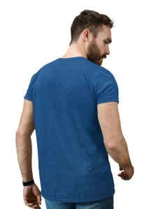 Strong Man in Violet Emoji T-shirt (Blue) - Clothes for Emoji Lovers - Suitable for Fun Events - Foremost Gifting Material for Your Friends and Close Ones
