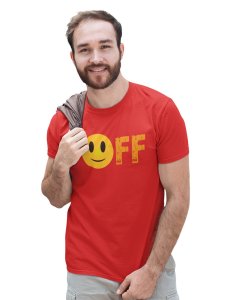 Mood off Emoji T-shirt (Red) - Clothes for Emoji Lovers - Foremost Gifting Material for Your Friends and Close Ones