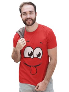 Baby Tongue Emoji T-shirt (Red) - Clothes for Emoji Lovers - Foremost Gifting Material for Your Friends and Close Ones