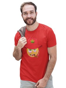 Thug Emoji T-shirt (Red) - Clothes for Emoji Lovers - Foremost Gifting Material for Your Friends and Close Ones