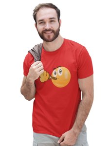 Full Chill Emoji T-shirt (Red) - Clothes for Emoji Lovers - Foremost Gifting Material for Your Friends and Close Ones