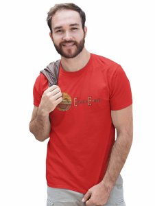 Emo Friend Emoji Printed T-shirt (Red) - Clothes for Emoji Lovers - Foremost Gifting Material for Your Friends and Close Ones