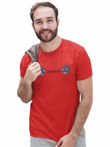 Ethnic Emoji with Patterns Printed T-shirt (Red) - Clothes for Emoji Lovers - Foremost Gifting Material for Your Friends and Close Ones