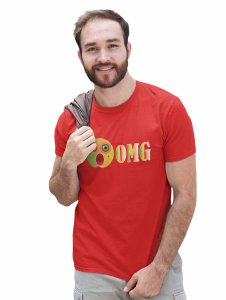 Shocked Emoji Printed T-shirt (Red) - Clothes for Emoji Lovers - Foremost Gifting Material for Your Friends and Close Ones
