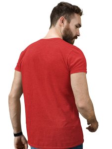 A Young Standing Emoji Boy Printed T-shirt (Red) - Clothes for Emoji Lovers - Foremost Gifting Material for Your Friends and Close Ones