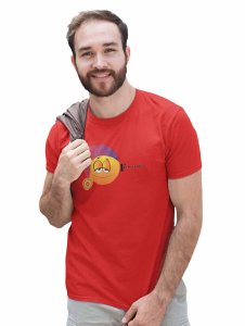 Night Cap Emoji T-shirt (Red) - Clothes for Emoji Lovers - Foremost Gifting Material for Your Friends and Close Ones