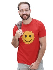 Smiley Face with Many Emoticons T-shirt (Red) - Clothes for Emoji Lovers - Foremost Gifting Material for Your Friends and Close Ones