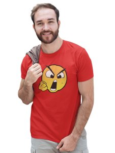 Open Mouth Angry Emoji T-shirt (Red) - Foremost Gifting Material for Your Friends and Close Ones