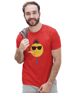 I Am The Boss Emoji T-shirt (Red) - Clothes for Emoji Lovers - Foremost Gifting Material for Your Friends and Close Ones