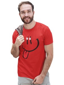 Tougue Twister Emoji T-shirt (Red) - Clothes for Emoji Lovers - Foremost Gifting Material for Your Friends and Close Ones