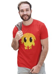 Dissappearing Emoji T-shirt (Red) - Foremost Gifting Material for Your Friends and Close Ones