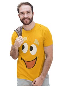 Happy Emoji T-shirt (Yellow) - Clothes for Emoji Lovers - Suitable for Fun Events - Foremost Gifting Material for Your Friends and Close Ones