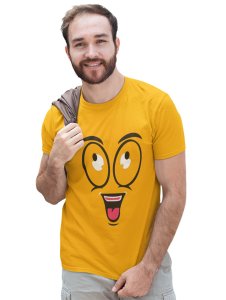 Big Eye Emoji T-shirt (Yellow) - Clothes for Emoji Lovers - Suitable for Fun Events - Foremost Gifting Material for Your Friends and Close Ones
