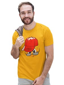 Peek a Boo Emoji T-shirt (Yellow) - Clothes for Emoji Lovers - Suitable for Fun Events - Foremost Gifting Material for Your Friends and Close Ones