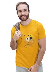 Remembering Music with an Emotional Face Emoji T-shirt (Yellow) - Clothes for Emoji Lovers - Suitable for Fun Events - Foremost Gifting Material for Your Friends and Close Ones