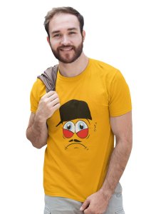 Charlie Chaplin Emoji T-shirt (Yellow) - Clothes for Emoji Lovers - Suitable for Fun Events - Foremost Gifting Material for Your Friends and Close Ones