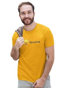 Sleeping Emoji T-shirt (Yellow) - Clothes for Emoji Lovers - Suitable for Fun Events - Foremost Gifting Material for Your Friends and Close Ones