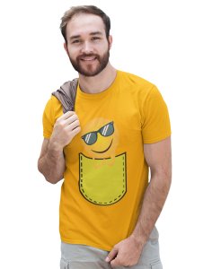 Chilling Emoji T-shirt (Yellow) - Clothes for Emoji Lovers - Suitable for Fun Events - Foremost Gifting Material for Your Friends and Close Ones