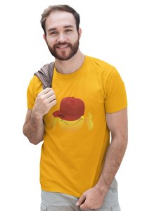 Eyes Covered with Cap Emoji T-shirt (Yellow) - Foremost Gifting Material for Your Friends and Close Ones