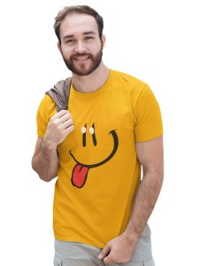 Tougue Twister Emoji T-shirt (Yellow) - Clothes for Emoji Lovers - Suitable for Fun Events - Foremost Gifting Material for Your Friends and Close Ones