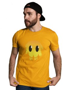 Dissappearing Emoji T-shirt (Yellow) - Clothes for Emoji Lovers - Suitable for Fun Events - Foremost Gifting Material for Your Friends and Close Ones