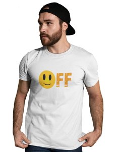 Mood off Emoji T-shirt (White) - Clothes for Emoji Lovers -Foremost Gifting Material for Your Friends and Close Ones