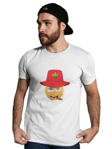 Thug Emoji T-shirt (White) - Clothes for Emoji Lovers -Foremost Gifting Material for Your Friends and Close Ones