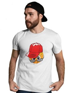 Peek a Boo Emoji T-shirt (White) - Clothes for Emoji Lovers -Foremost Gifting Material for Your Friends and Close Ones