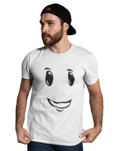 Without Nose Emoji T-shirt (White) - Clothes for Emoji Lovers -Foremost Gifting Material for Your Friends and Close Ones