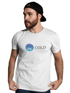 Shivering Cold Emoji T-shirt (White) - Clothes for Emoji Lovers - Suitable for Fun Events - Foremost Gifting Material for Your Friends and Close Ones