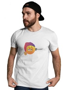 Night Cap Emoji T-shirt (White) - Clothes for Emoji Lovers -Foremost Gifting Material for Your Friends and Close Ones