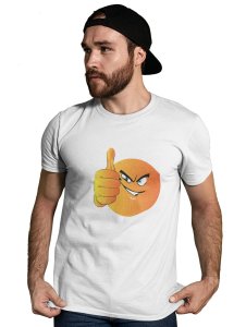All The Best Emoji Printed T-shirt (White) - Clothes for Emoji Lovers -Foremost Gifting Material for Your Friends and Close Ones