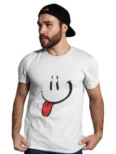 Tougue Twister Emoji T-shirt (White) - Clothes for Emoji Lovers -Foremost Gifting Material for Your Friends and Close Ones