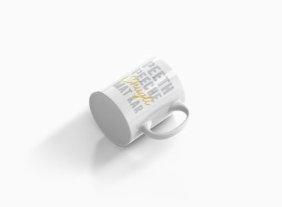 Peeth Peeche Chugli Mat Kar - Printed Coffee Mugs For Bollywood Lovers