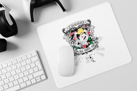 Casino, A White Girl Looking Lefts - Printed Animated Mousepads