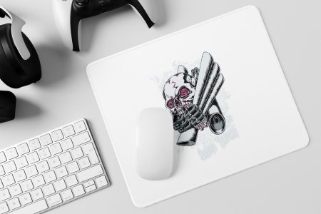 Steel Skull Face - Printed Animated Mousepads