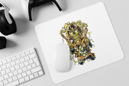 Skull illustration - Printed Animated Mousepads